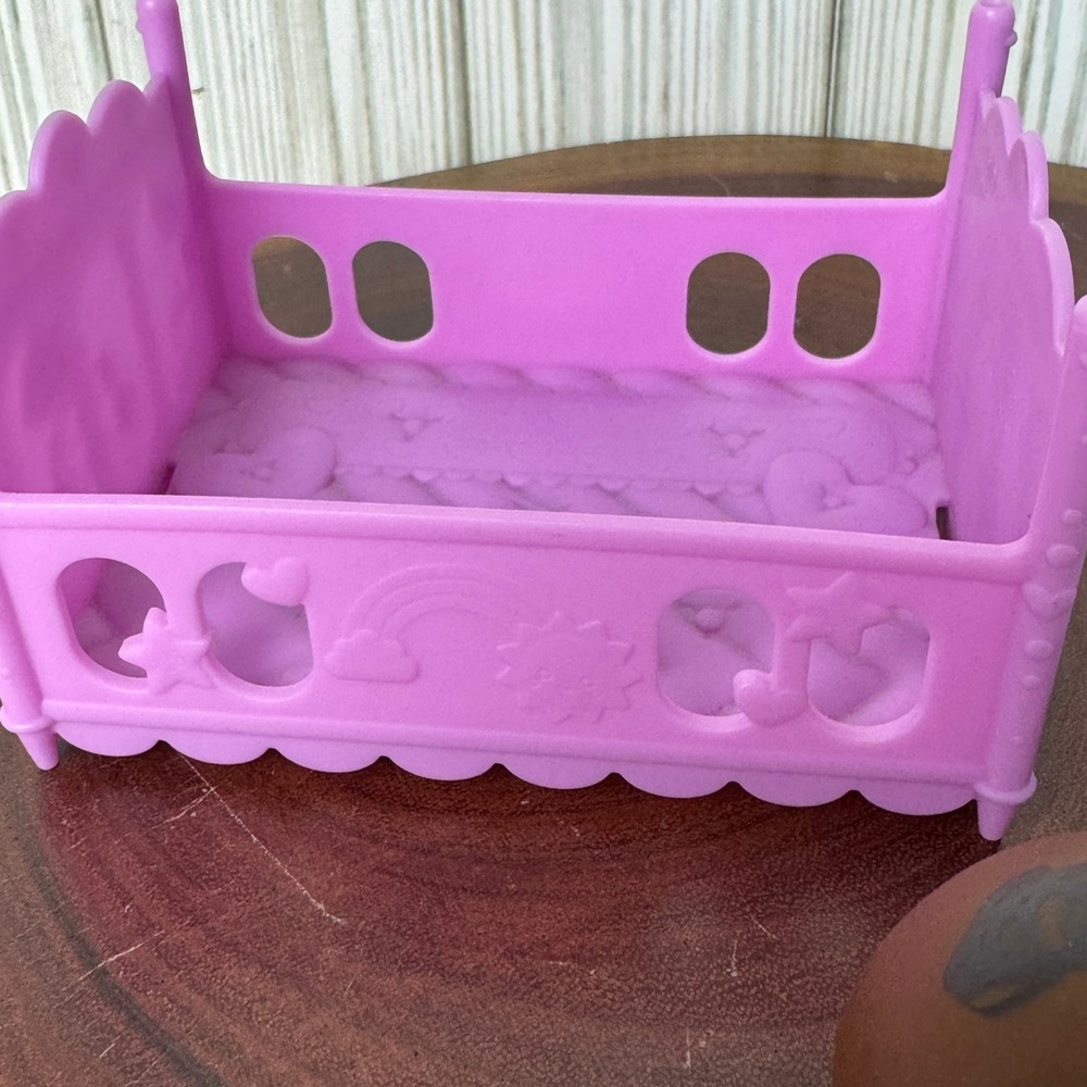 Baby Born Surprise Mini Doll Set MGA Purple Crib Teal Unicorn Rocker 918537C3 - Picture 5 of 7